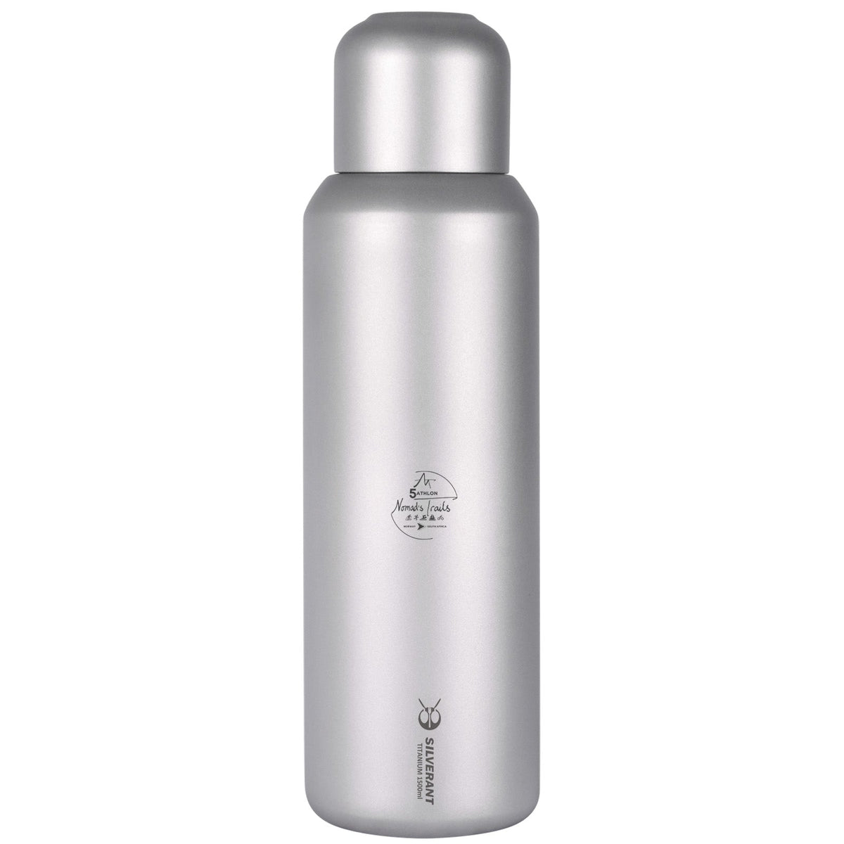 SilverAnt X 5Athlon Nomads Trails Collaboration - Large Titanium Water Bottle with Cup - Main image