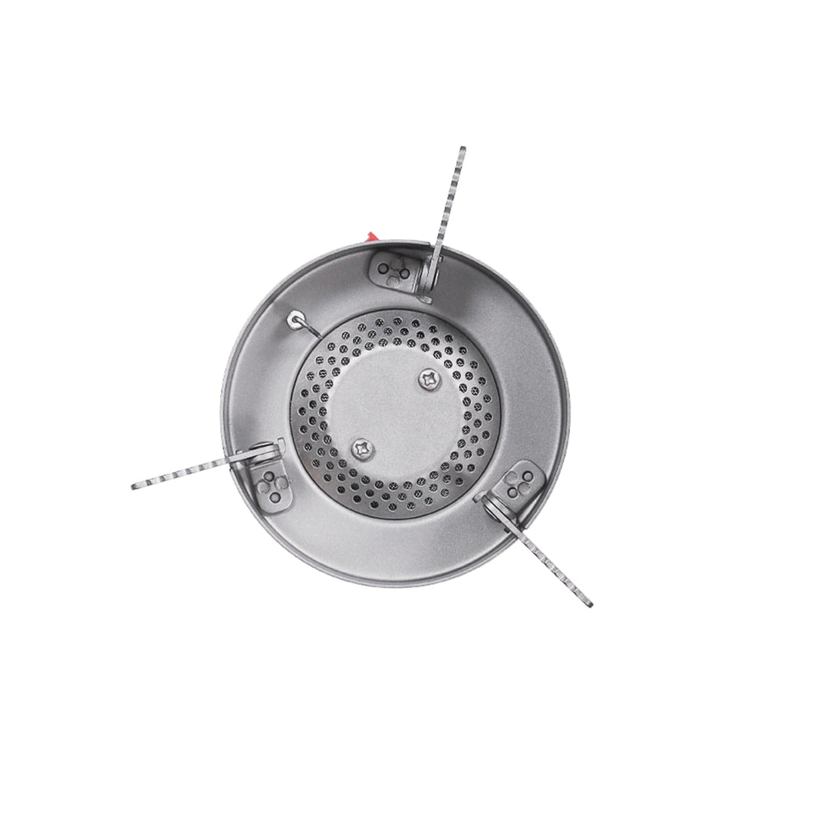 SilverTi Ultralight Titanium Gas Stove - Top angle view on white background