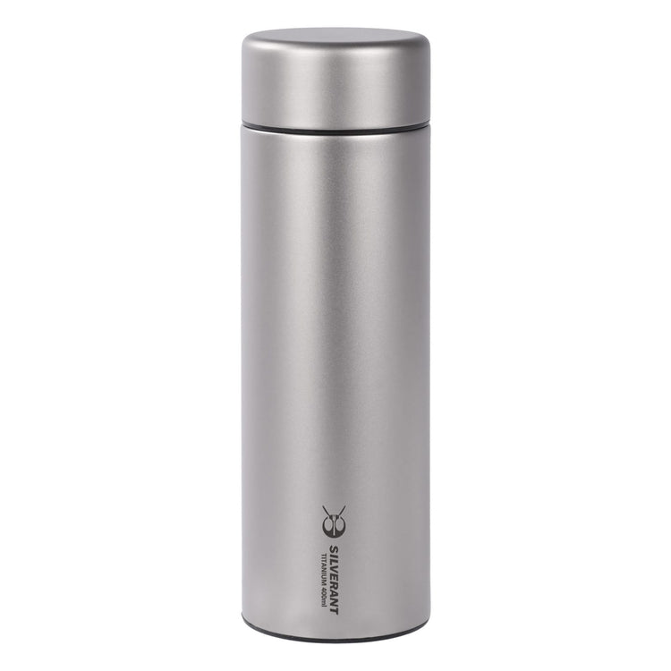 Titanium Double-Wall Insulated Thermos Flask 400ml/14fl oz - Sandblasted Main Image