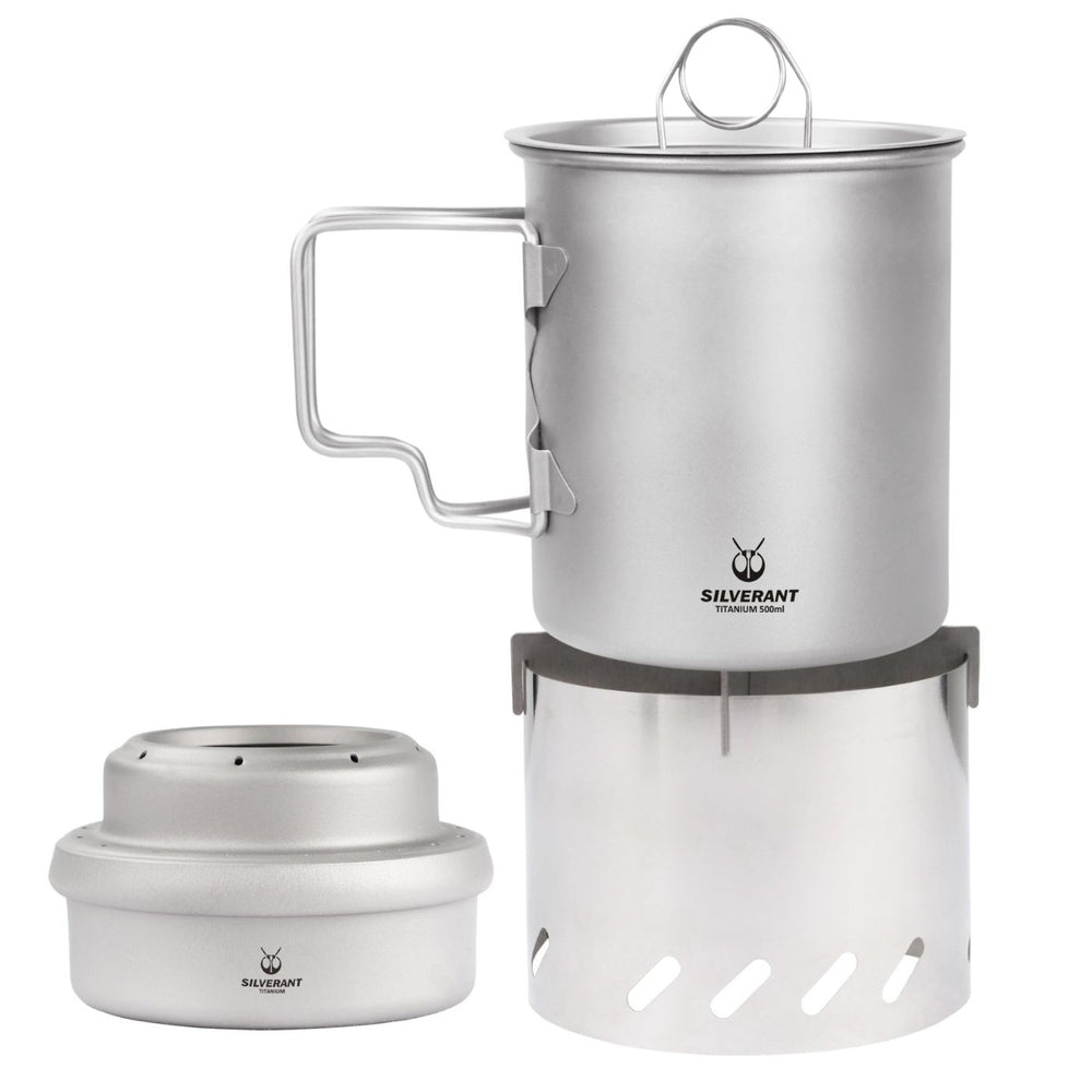 SilverAnt Titanium Multi-Fuel Stove & Cup Kit