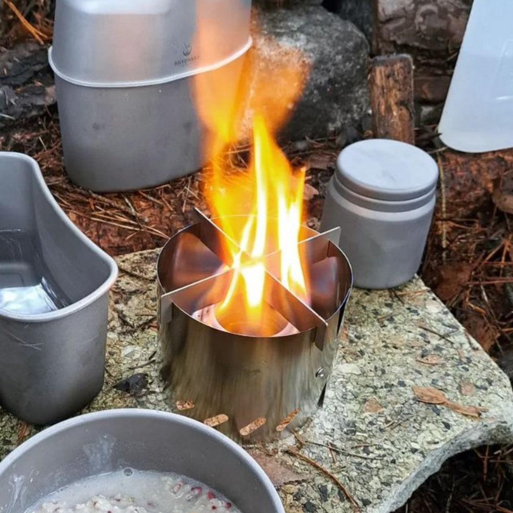 Ultralight Titanium Multi-Fuel Alcohol Stove | SilverAnt Outdoors