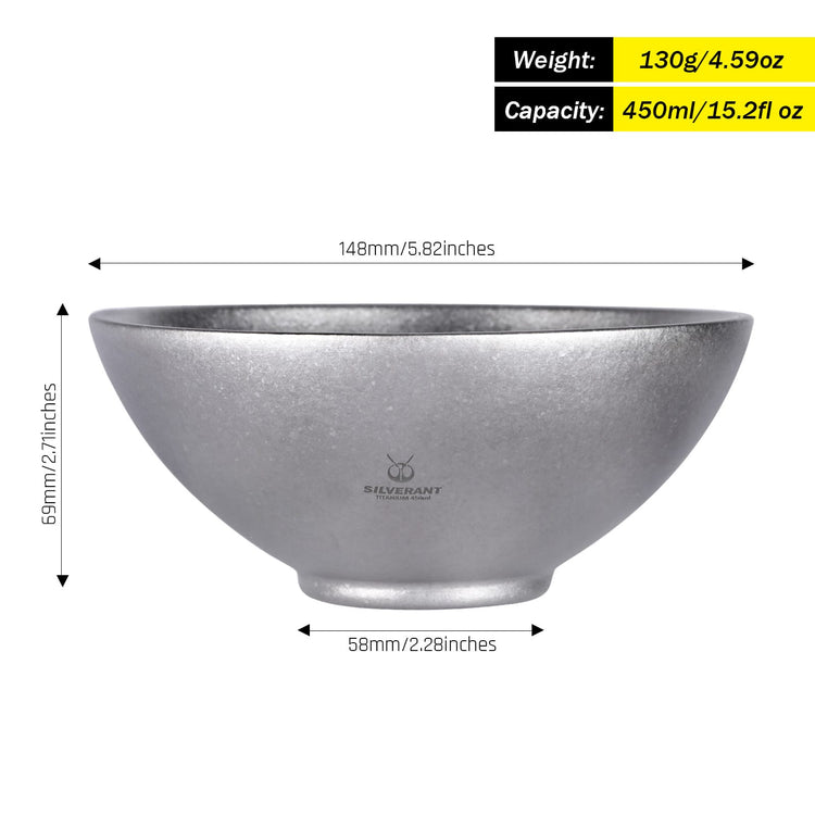
                  
                    SilverAnt Crystallized Titanium Double-Wall Bowl 450ml/15.2fl oz
                  
                
