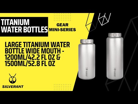 
                  
                    Load and play video in Gallery viewer, Large Titanium Water Bottle Wide Mouth -1200ml/42.2 fl oz &amp;amp; 1500ml/52.8 fl oz
                  
                