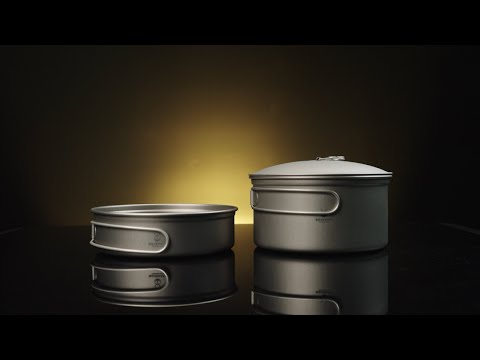 Ultralight 2-Piece Titanium Cookware Set
