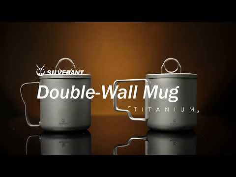 SiliverAnt Titanium Double Wall Mug 300ml/10.14fl oz - black-background video