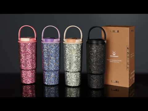 Crystallized Titanium Insulated Tumbler 880ml | Double-Wall Vacuum | 4 Colors | SilverAnt