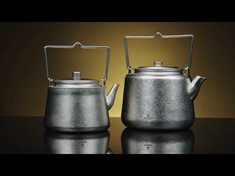Titanium Bushcraft Kettle - Crystallized Finish