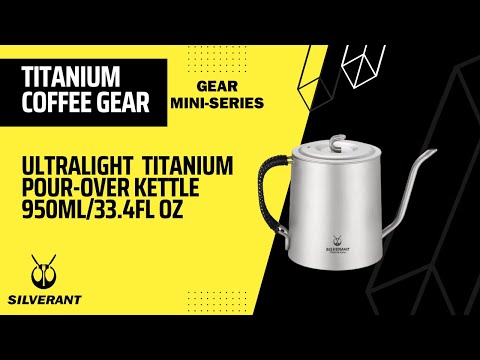 Titanium Pour Over Kettle 1200ml/42.2 fl oz & 950ml/33.4 fl oz