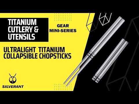 Ultralight Titanium Collapsible Folding Travel Chopsticks