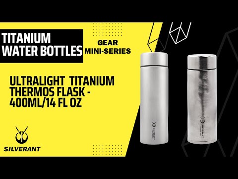 
                  
                    Load and play video in Gallery viewer, Titanium Double-Wall Insulated Thermos Flask 400ml/14fl oz
                  
                