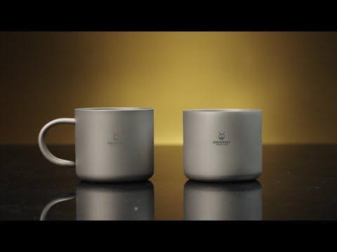 Titanium Double Wall Espresso Coffee Cup 110ml/3.71 fl oz