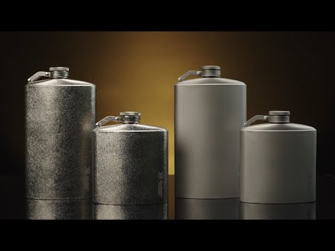 
                  
                    Load and play video in Gallery viewer, Titanium Hip Flask &amp;amp; Funnel - 300ml/10.5 fl oz &amp;amp; 500ml/17.59 fl oz
                  
                