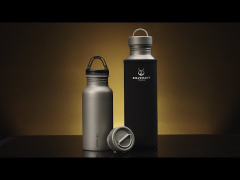 Round Titanium Water Bottle - 500ml/17.6 fl oz & 800ml/28.1 fl oz