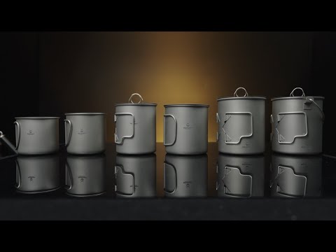 
                  
                    Load and play video in Gallery viewer, Titanium Pot 750ml/25 fl oz with Lid and Bail Handle
                  
                
