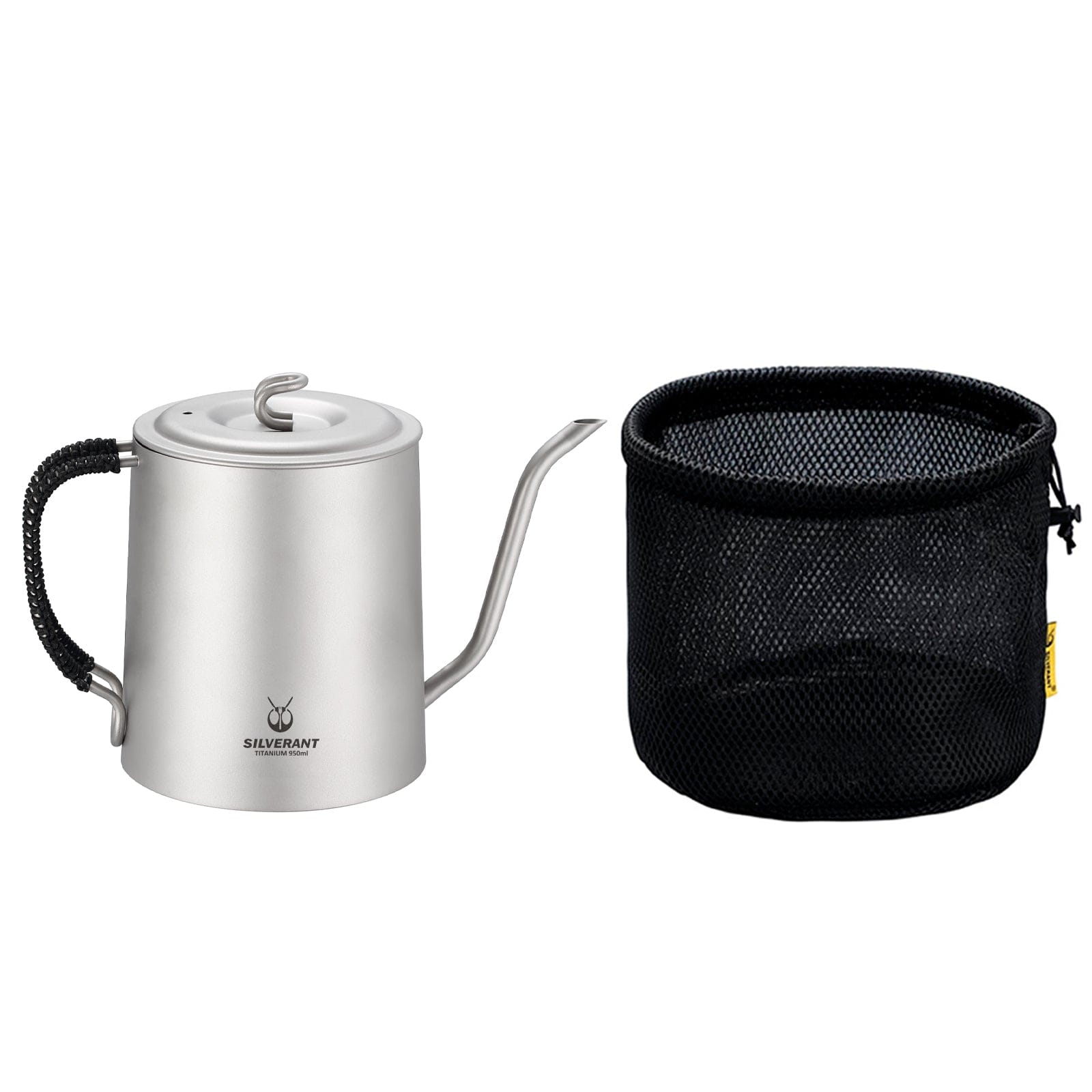 Titanium Pour Over Kettle 1200ml 42.2 fl oz & 950ml 33.4 fl oz