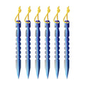 Ultralight Titanium Y-Shape Tent Stakes 6-Pack