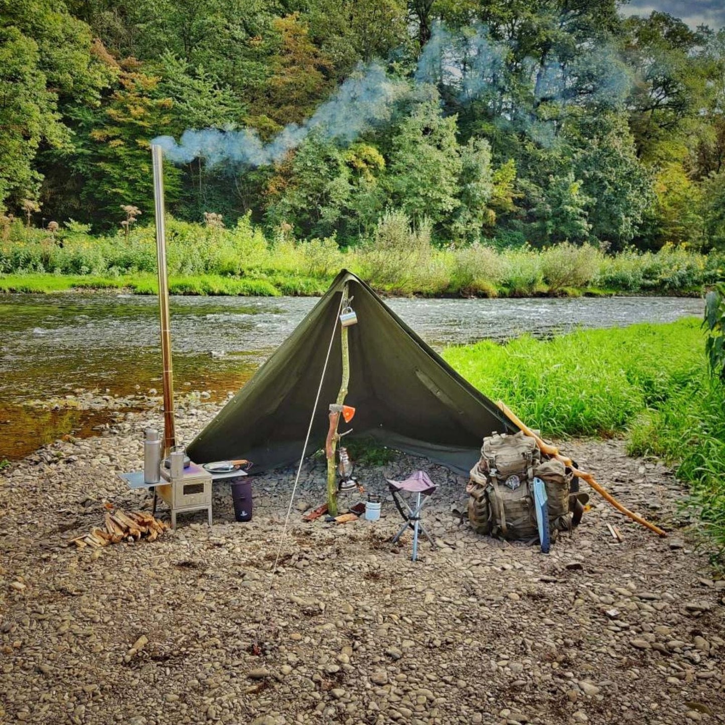 tent stove ultralight Ultralight Titanium Large Foldable Wood Burning Stove