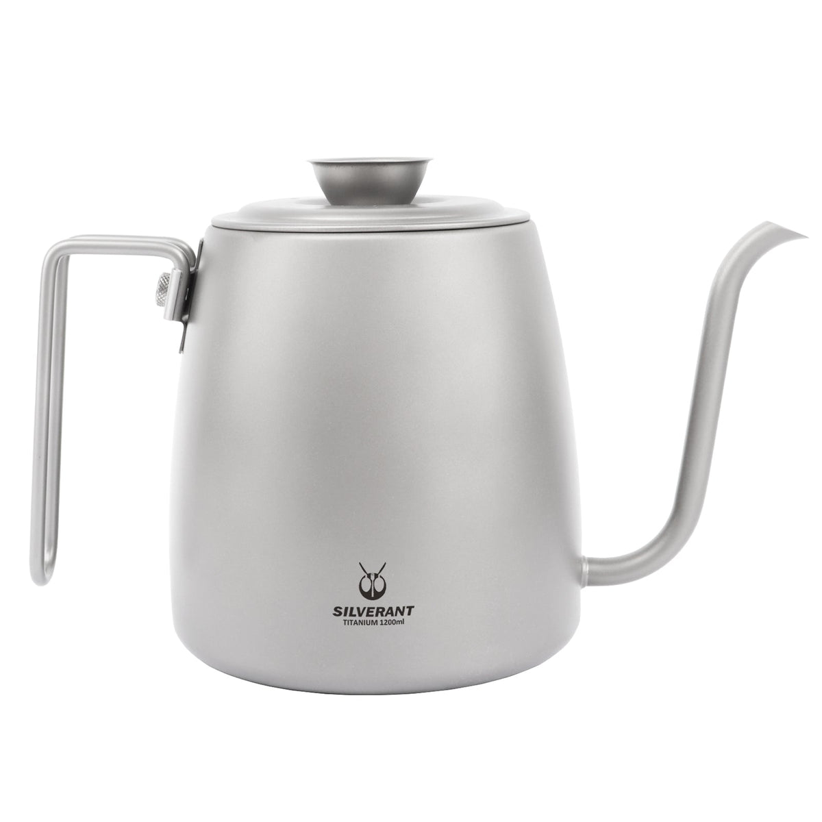 SilverAnt Titanium Pour Over Kettle 1200ml/42.2 fl oz Sandblasted - Main image