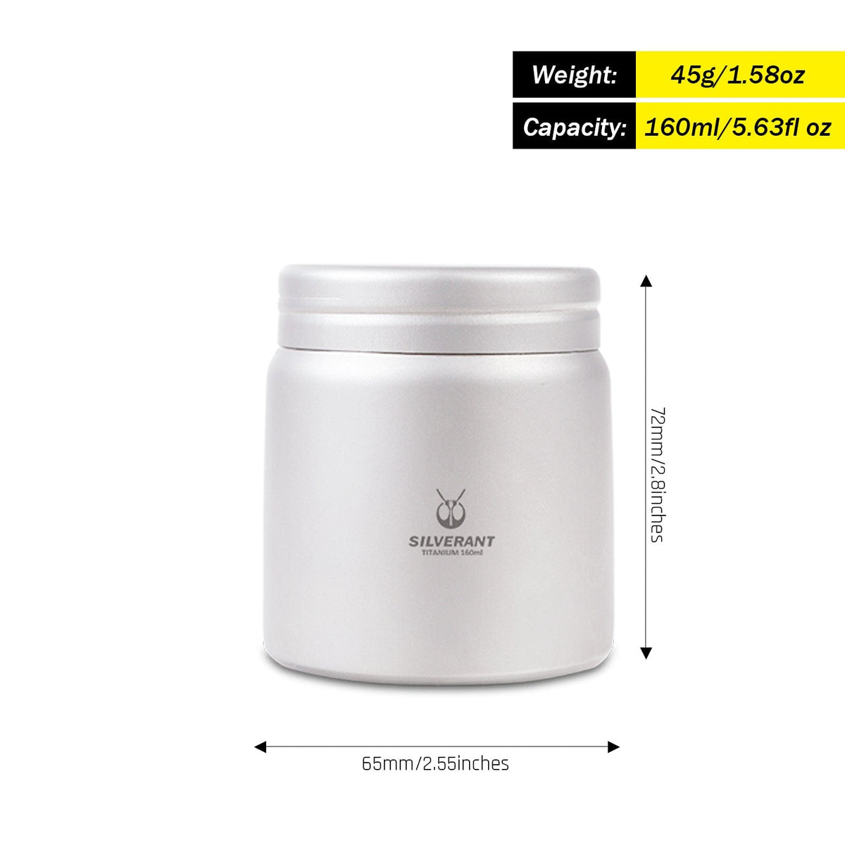 Titanium Container weight, dimensions, and capacity