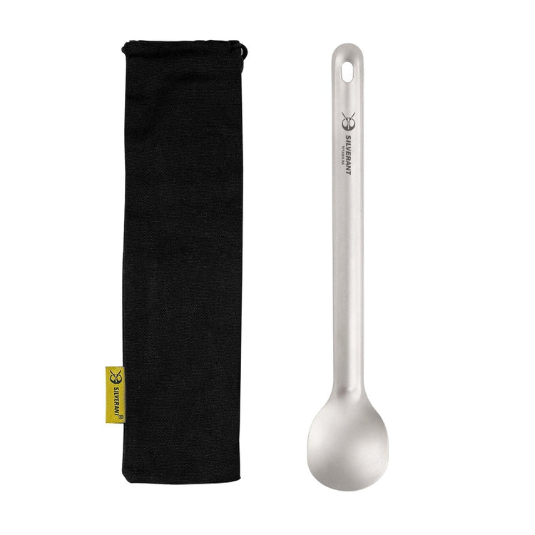 
                  
                    SilverAnt Ultralight Long Handle Titanium Spoon Sandblasted - with black drawstring pouch included with purchase
                  
                