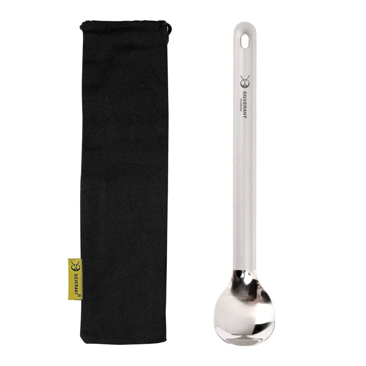 
                  
                    SilverAnt Ultralight Long Handle Titanium Spoon Polished - with black drawstring pouch included with purchase
                  
                