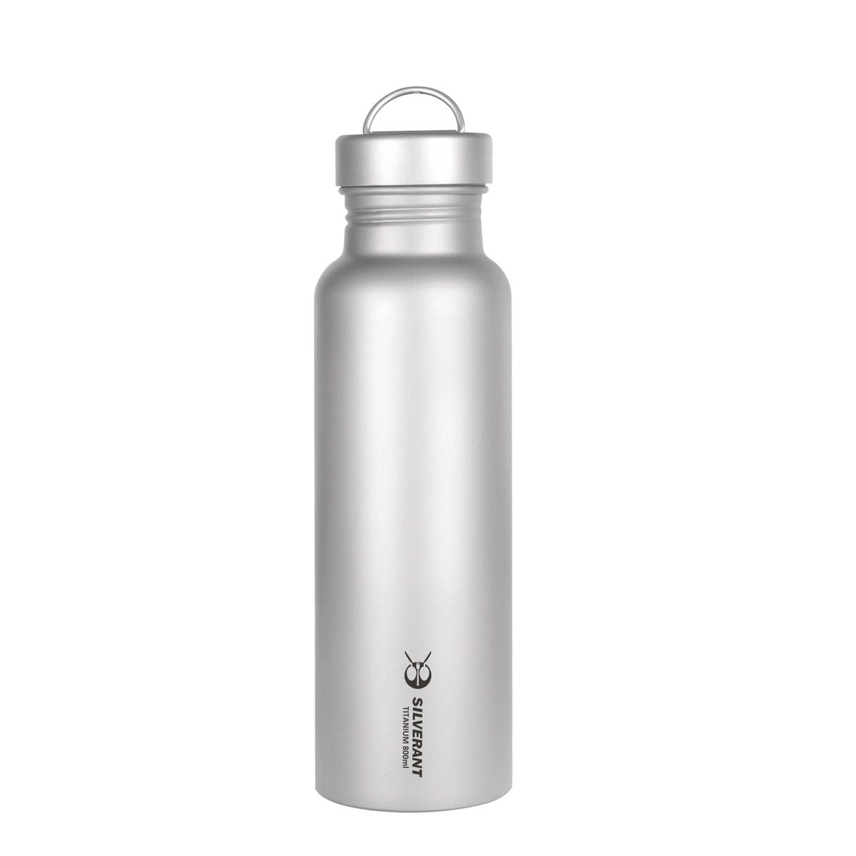 SilverAnt Ultralight Round Titanium Water Bottle - 800ml/28.1 fl oz Main Image on white background