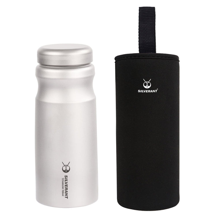 
                  
                    SilverAnt Ultralight Sports Edition Titanium Water Bottle 700ml - With black thermal sleeve (included with purchase)
                  
                