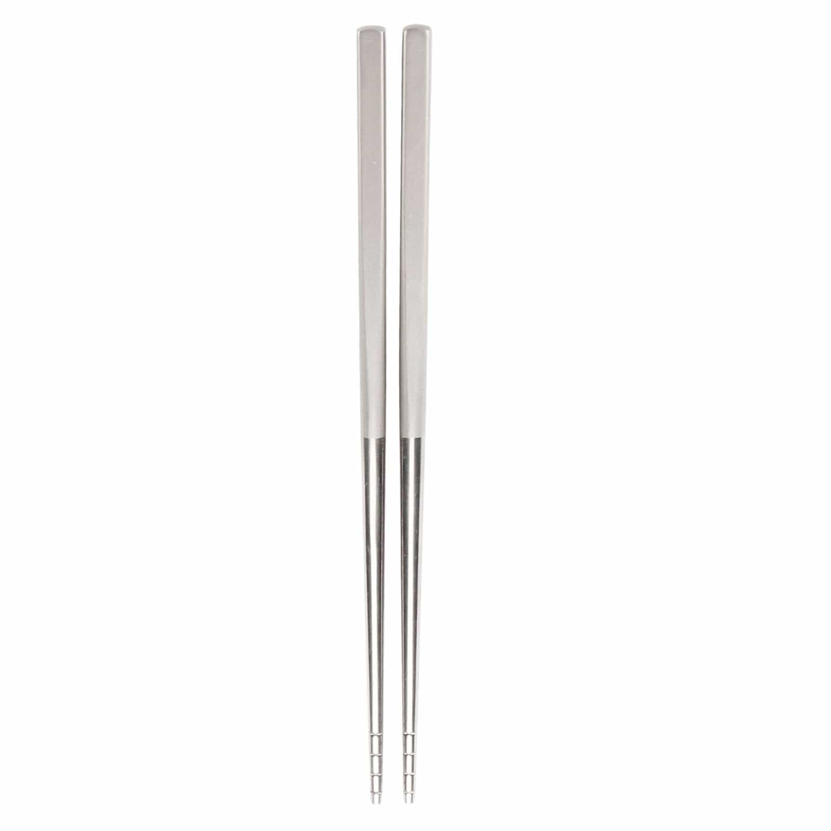 SilverAnt Ultralight Titanium Chopsticks Short Handle - close up photo on a white background