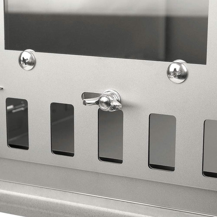 
                  
                    SilverAnt Ultralight Titanium Large Foldable Wood Burning Stove - Close-up of vent lock
                  
                