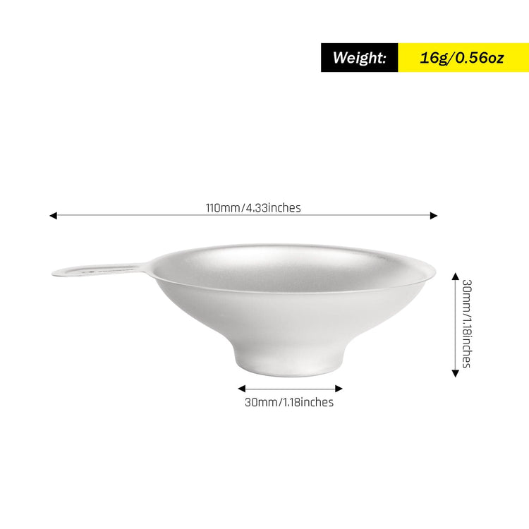 SilverAnt Ultralight Titanium Tea Filter Sandblasted weight, dimensions, and capacity