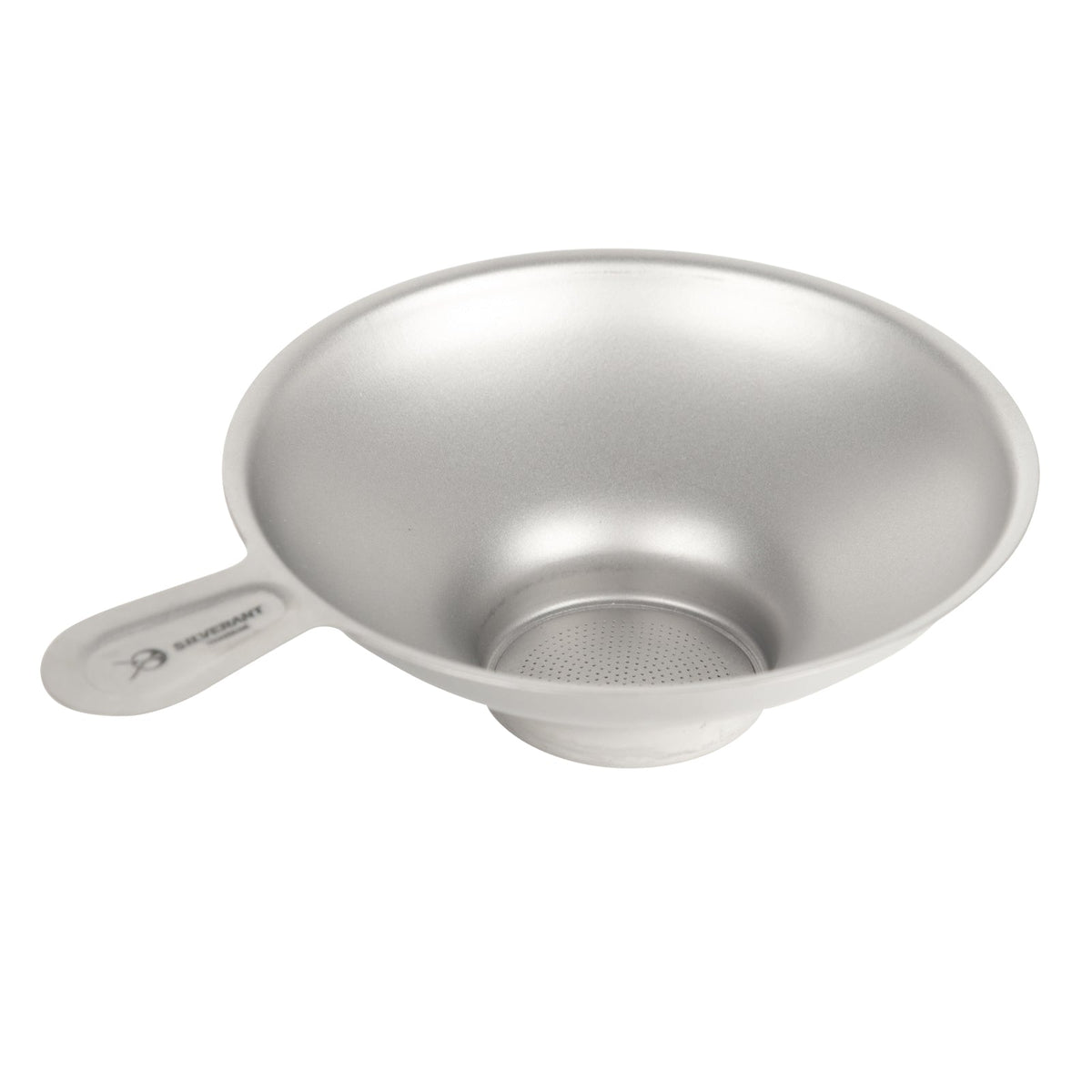 SilverAnt Ultralight Titanium Tea Filter Sandblasted - angled view