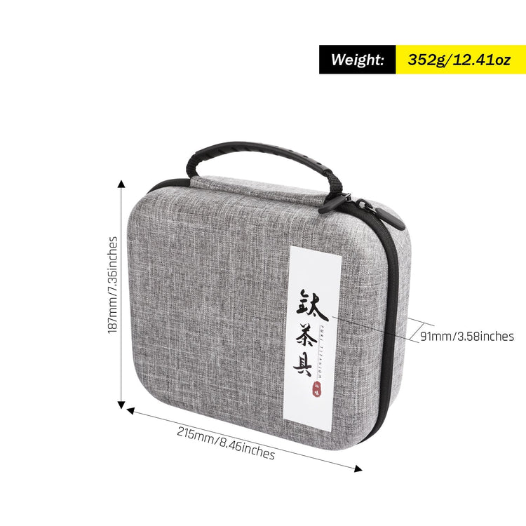 
                  
                    SilverAnt Ultralight Titanium Teapot & Traditional Tea Set - Tea Case photo (weight, dimensions)
                  
                