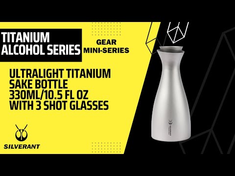 
                  
                    Load and play video in Gallery viewer, Titanium Sake Bottle 330ml/10.5 fl oz
                  
                