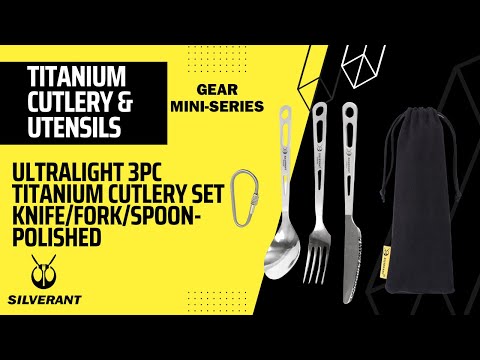 Titanium 3-Piece Cutlery Set (Knife, Fork and Spoon)