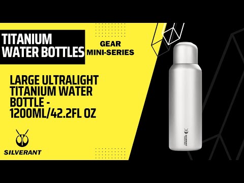 
                  
                    Load and play video in Gallery viewer, Large Titanium Water Bottle 1200ml/42.2 fl oz
                  
                