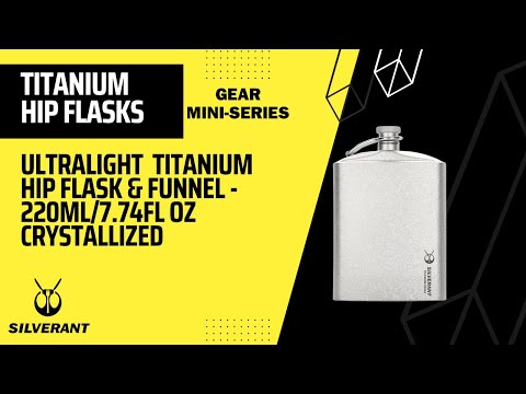 
                  
                    Load and play video in Gallery viewer, Titanium Hip Flask With Funnel - 220ml/7.74 fl oz
                  
                