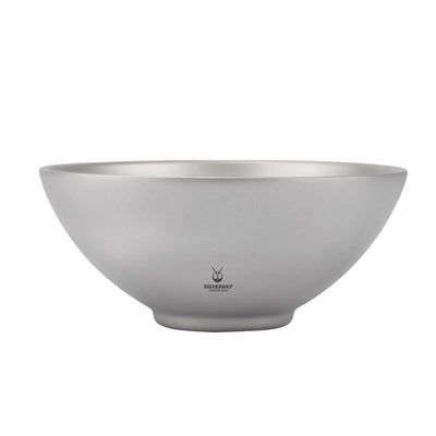 SilverAnt Sandblasted Titanium Double-Wall Bowl 450ml/15.2fl oz