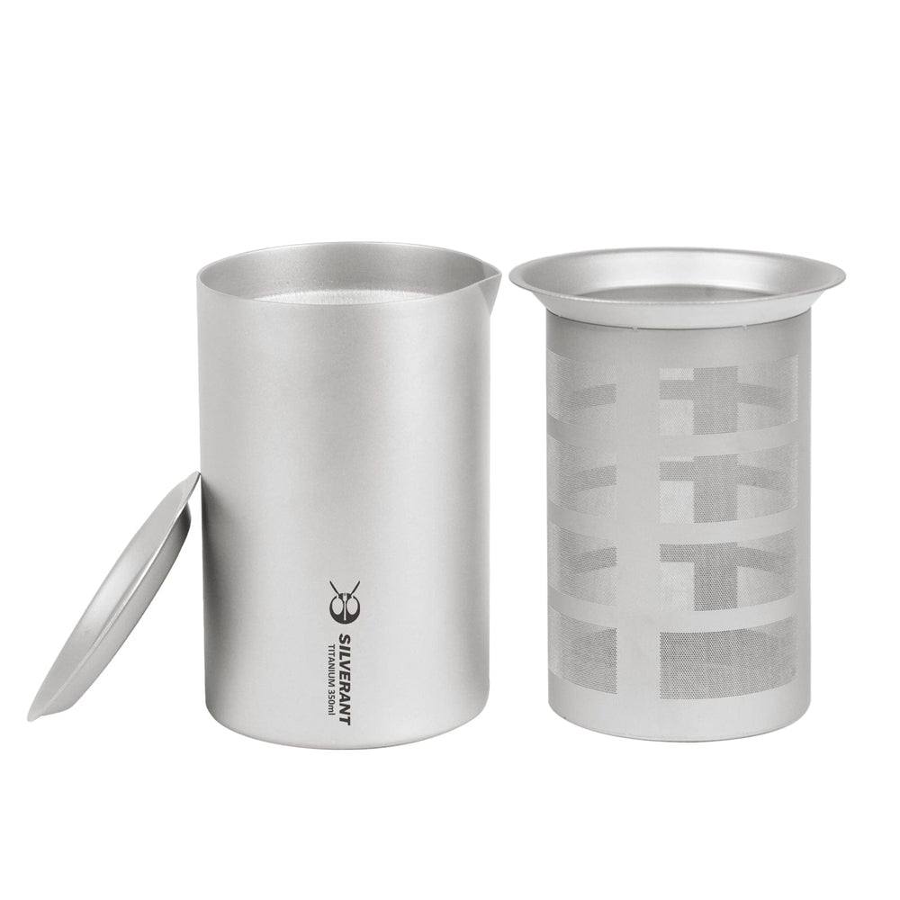 
                  
                    Titanium Tea Pour Over Filter - 350ml/12.3 fl oz - SilverAnt Outdoors
                  
                