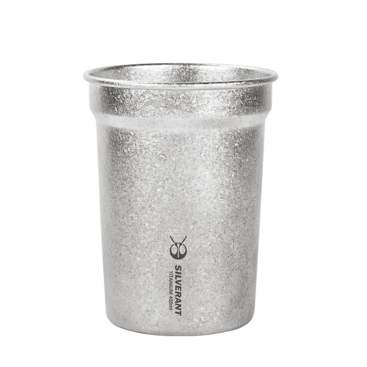 Ultralight Titanium Beer Cup 400ml/14fl oz - SilverAnt Outdoors
