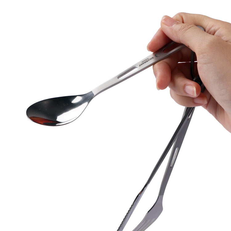 
                  
                    Titanium 3-Piece Cutlery Set (Knife, Fork and Spoon) - SilverAnt Outdoors
                  
                