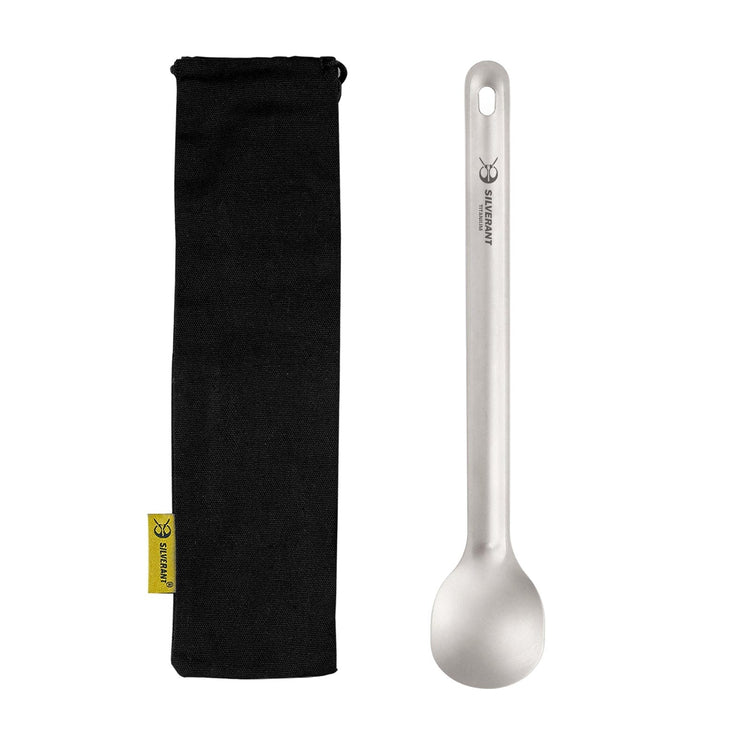 
                  
                    Ultralight Titanium Long Handle Spoon - SilverAnt Outdoors
                  
                