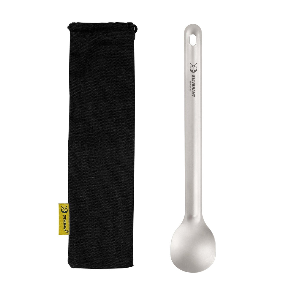 
                  
                    Ultralight Titanium Long Handle Spoon - SilverAnt Outdoors
                  
                