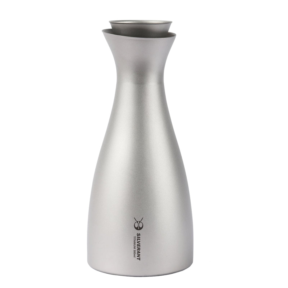 Titanium Sake Bottle - 330ml/10.5 fl oz - SilverAnt Outdoors