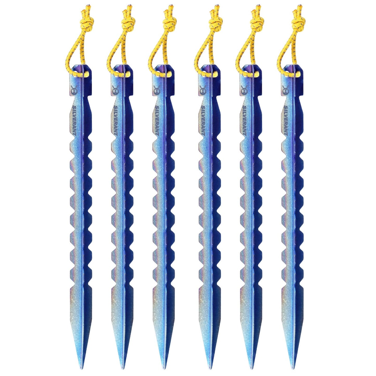 Titanium Y-Shape Tent Stakes - Medium 6-Pack