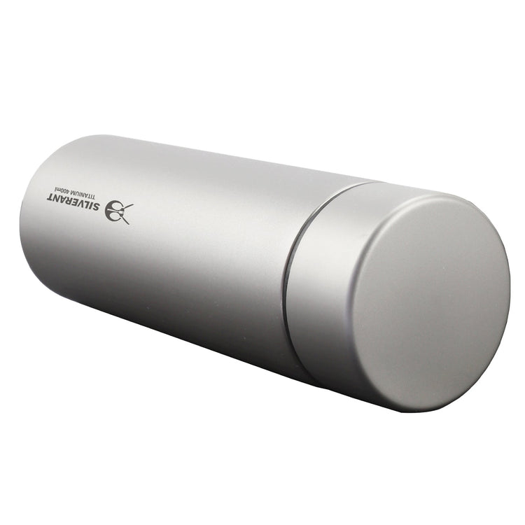 
                  
                    Titanium Double-Wall Insulated Thermos Flask 400ml/14fl oz - SilverAnt Outdoors
                  
                