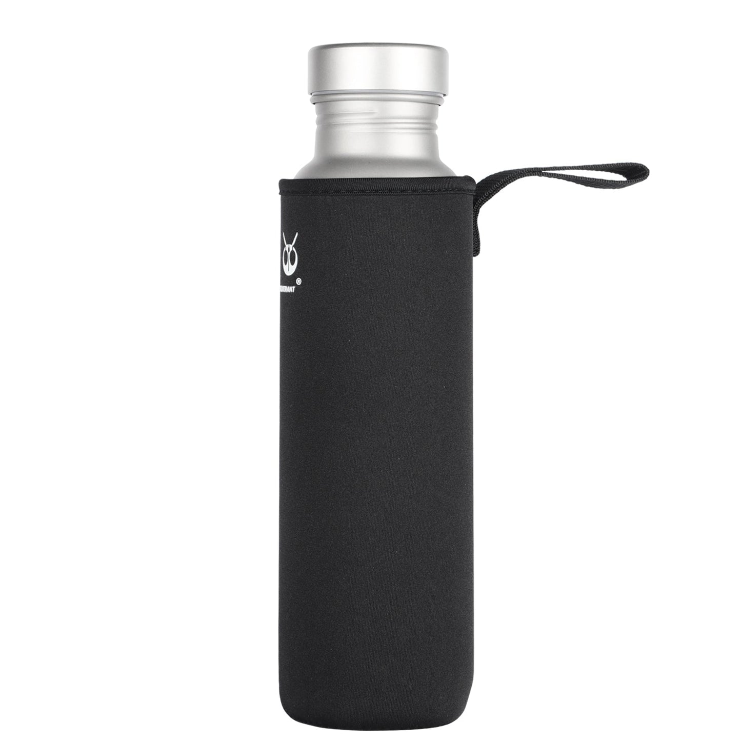 
                  
                    Titanium Water Bottle 500ml/17.6 fl oz - Round - SilverAnt Outdoors
                  
                