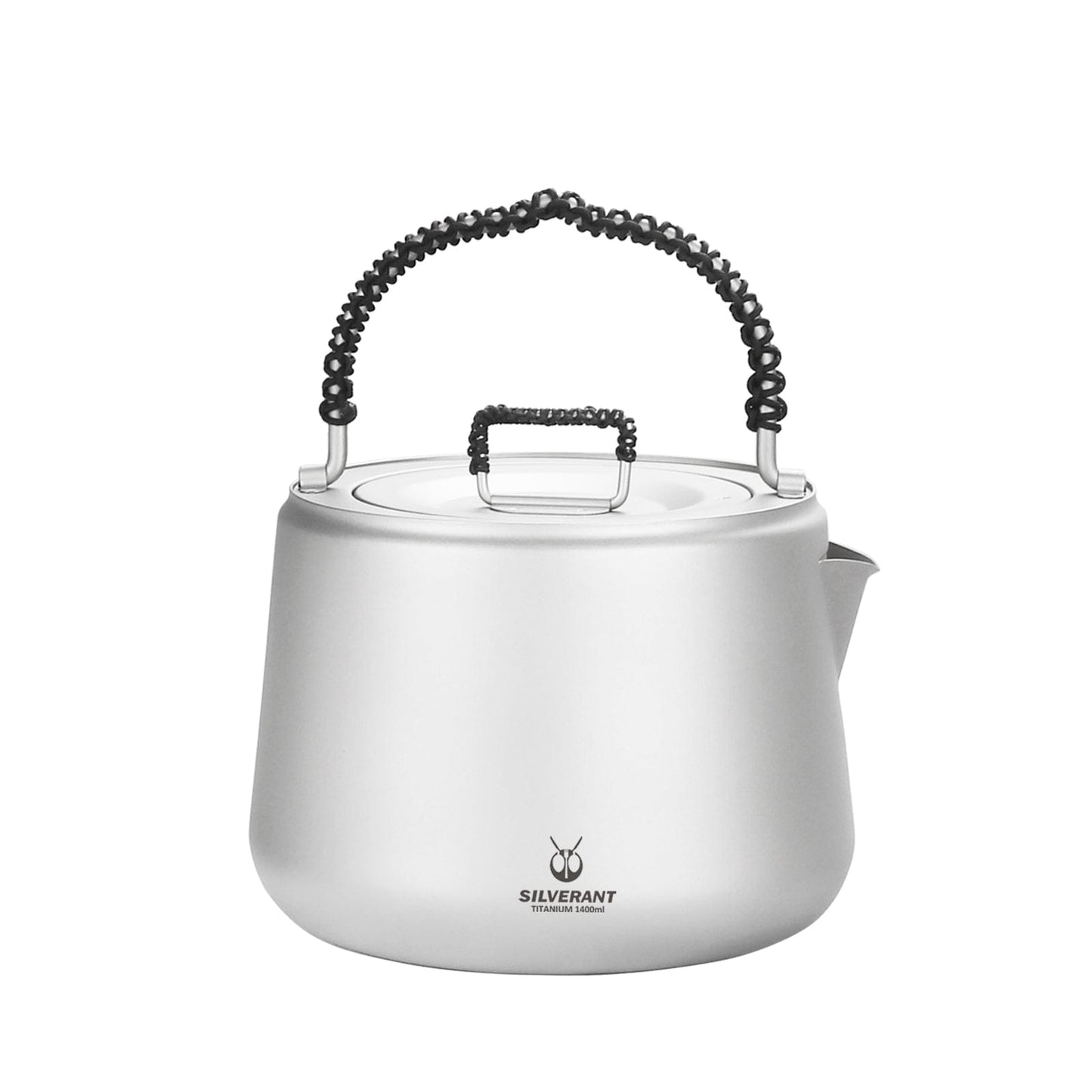 SilverAnt Large Titanium Kettle for Camping | 1400ml/49 fl oz | Ultralight, Corrosion-Resistant, Biocompatible SilverAnt Large Titanium Kettle for Camping | 1400ml/49 fl oz | Ultralight, Corrosion-Resistant, Biocompatible