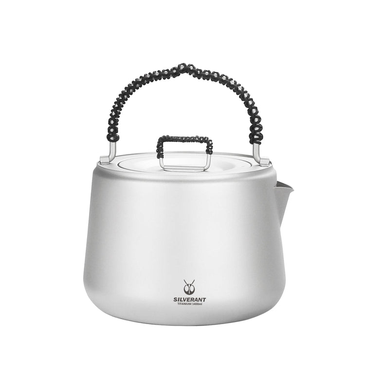 Large Titanium Kettle 1400ml/49 fl oz - SilverAnt Outdoors