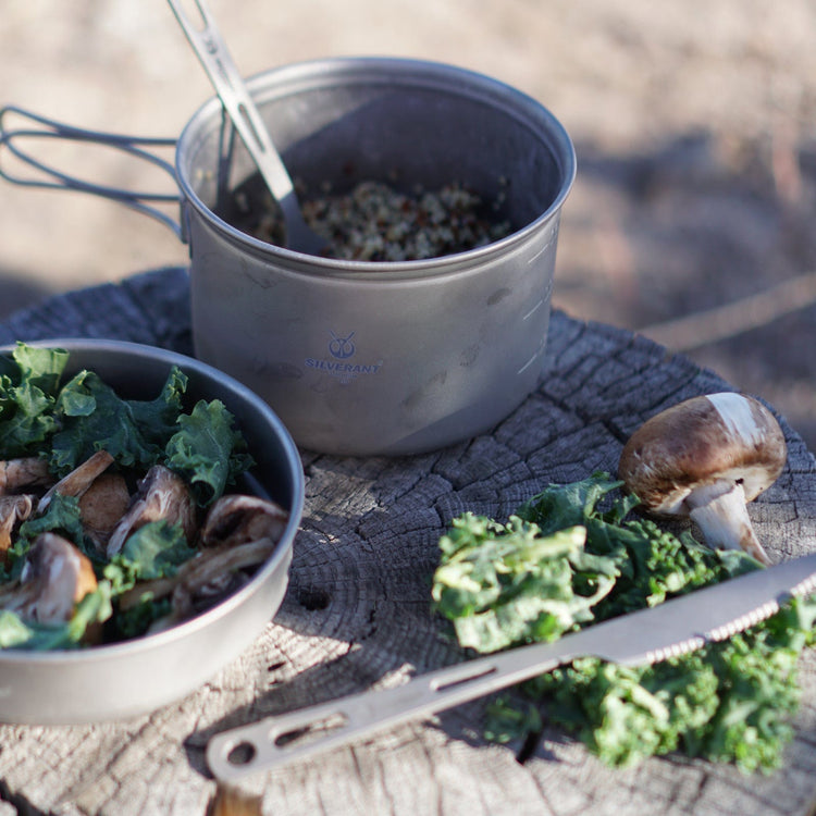 
                  
                    Titanium 3-Piece Cutlery Set (Knife, Fork and Spoon) - SilverAnt Outdoors
                  
                