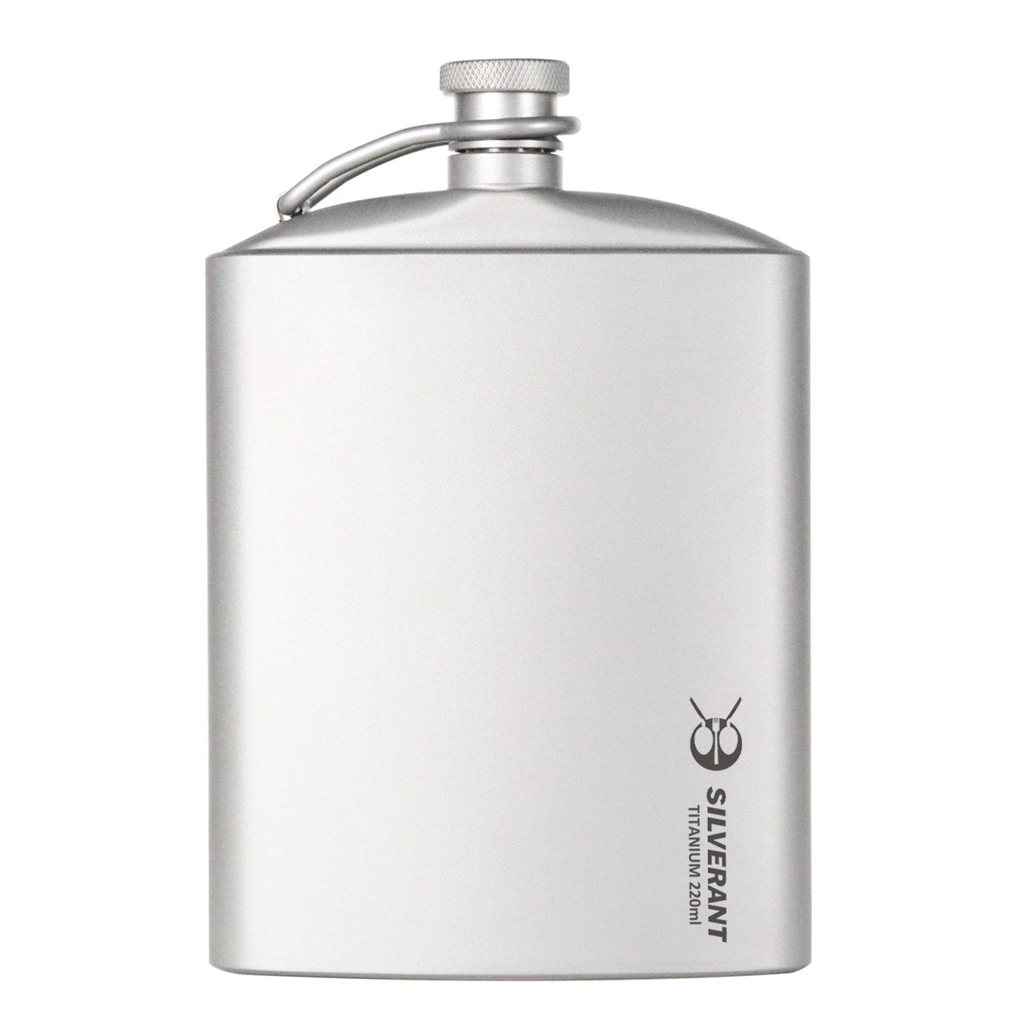 Titanium Hip Flask & Funnel - 220ml/7.74 fl oz - SilverAnt Outdoors
